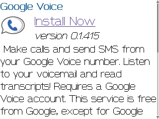 google voice 黑莓客户端